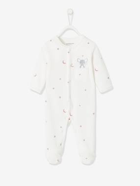 Fluwelen pyjamapakje met drukknoopjes aan de voorzijde ivoor kopen? Lees eerst dit