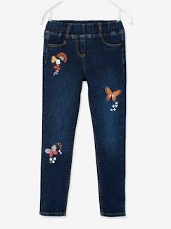Meisje-Slim fit jeans Morphologik "waterless" meisjes heupomtrek small
