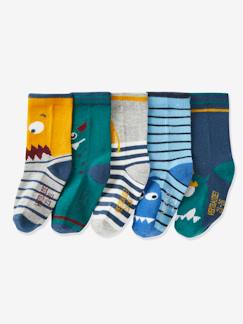 Jongens-5 paar sokken met monster voor jongens Oeko-Tex®
