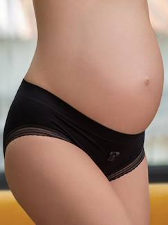 Zwangerschapskleding-Naadloze collectie-Slipje met lage taille Milk CACHE HEART
