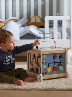 Speelgoed-Eerste levensjaren-Eerste speelgoed-KLEINE AUTOOTJES van FSC®-houten blokken om rond te trekken