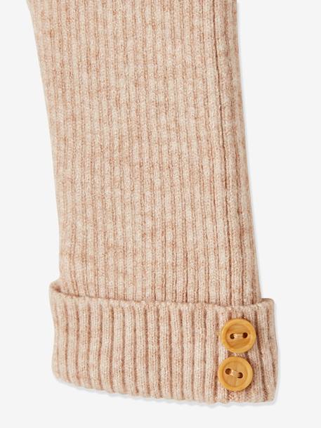 Tricot babylegging beige+groengrijs+roze (poederkleur) - vertbaudet enfant 