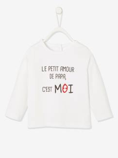 Baby-T-shirt, souspull-T-shirt met lange mouwen en tekst voor baby's