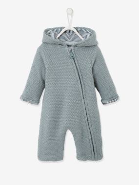 Babypakje vanaf geboorte van tricot met voering lichtblauw kopen?
