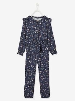 -Gebloemde meisjesjumpsuit