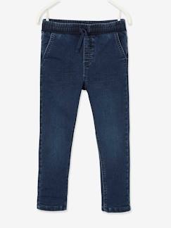 Jongens-Gevoerde jeans met rechte pasvorm, eenvoudig aan te trekken