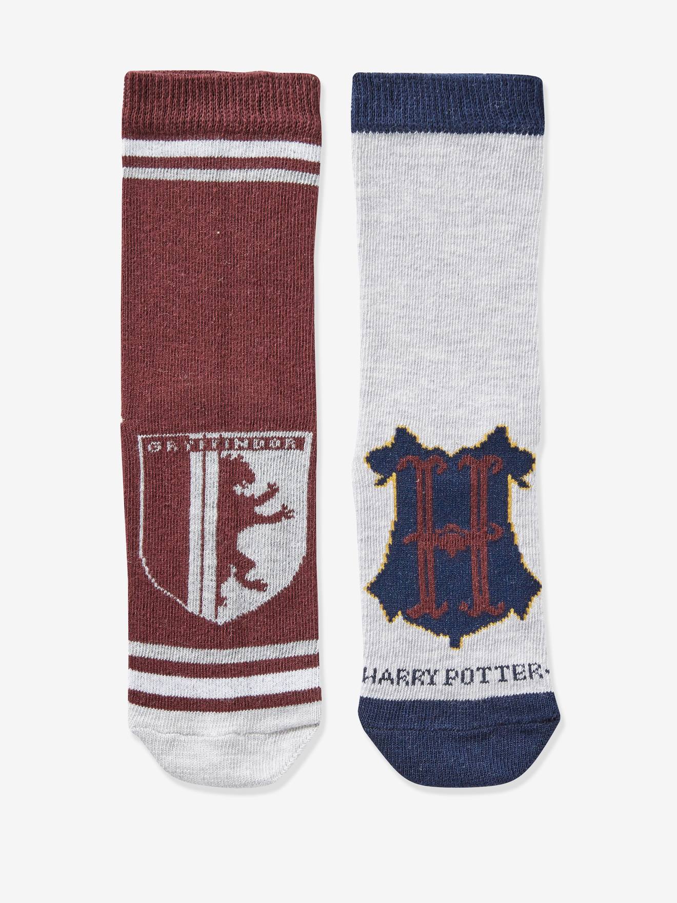 Set van 2 paar Harry Potter® sokken grijs/bordeaux