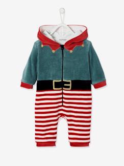 Baby-Onesie voor Kerstmis in fluweel