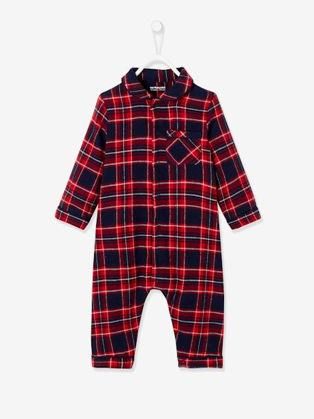 Flanellen babypyjama's aalbes ruit - vertbaudet enfant 