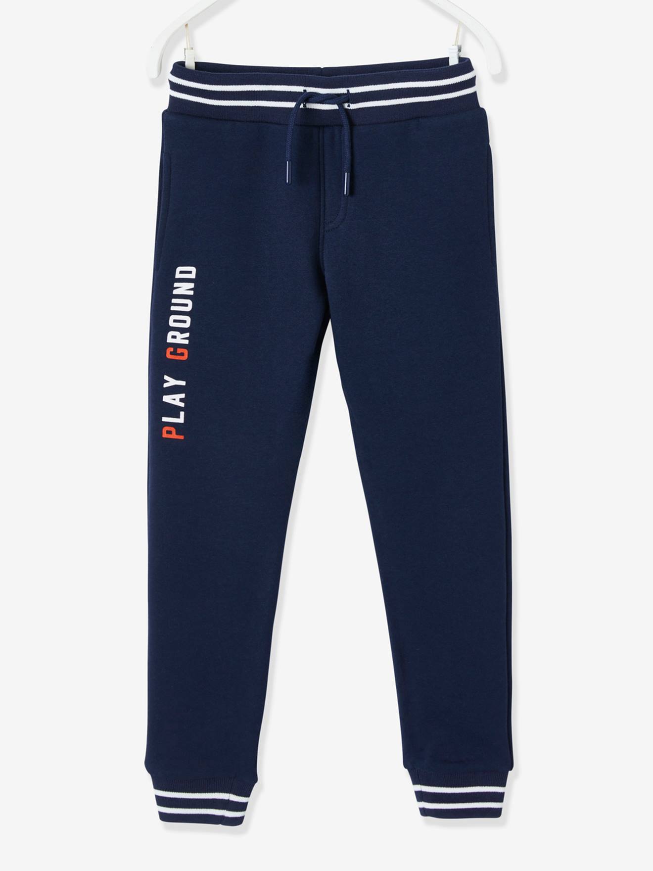 Molton sportbroek voor jongens marineblauw