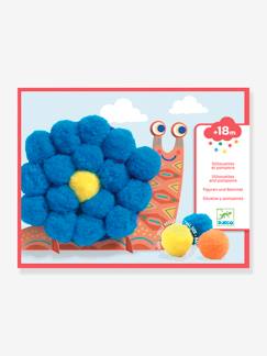 Speelgoed-Creatieve activiteiten-Plakken en vormgeven-Mijn eerste collages van pompons - Zachte dieren - DJECO