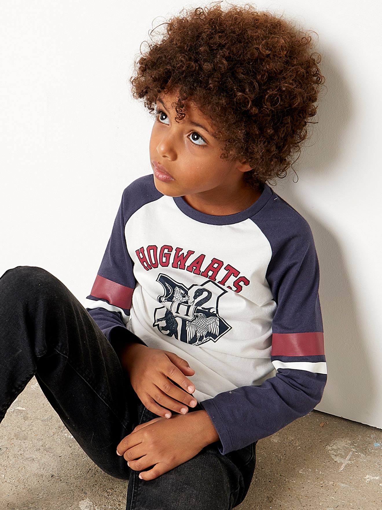 omhelzing Ijsbeer gereedschap Harry Potter® T-shirt met lange mouwen voor jongens - wit/blauw/bordeaux,  Jongens