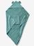 Badcape + handschoen van biologisch katoenen gaas*, Oeko-Tex®. blauw+groen+oker+roze - vertbaudet enfant 