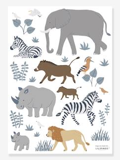 Linnengoed en decoratie-Decoratie-Stickervel LILIPINSO - Big five & Cie - jungledieren