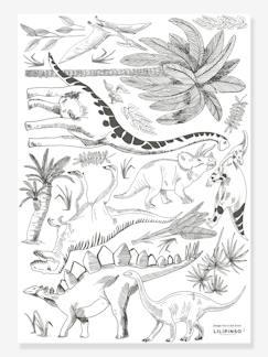 Linnengoed en decoratie-Decoratie-Stickervel LILIPINSO - Dinosaurussen en Planten