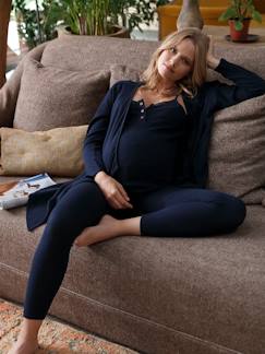 Zwangerschapskleding-Pyjama, voor in huis-2-delige set homewear zwangerschap en borstvoeding