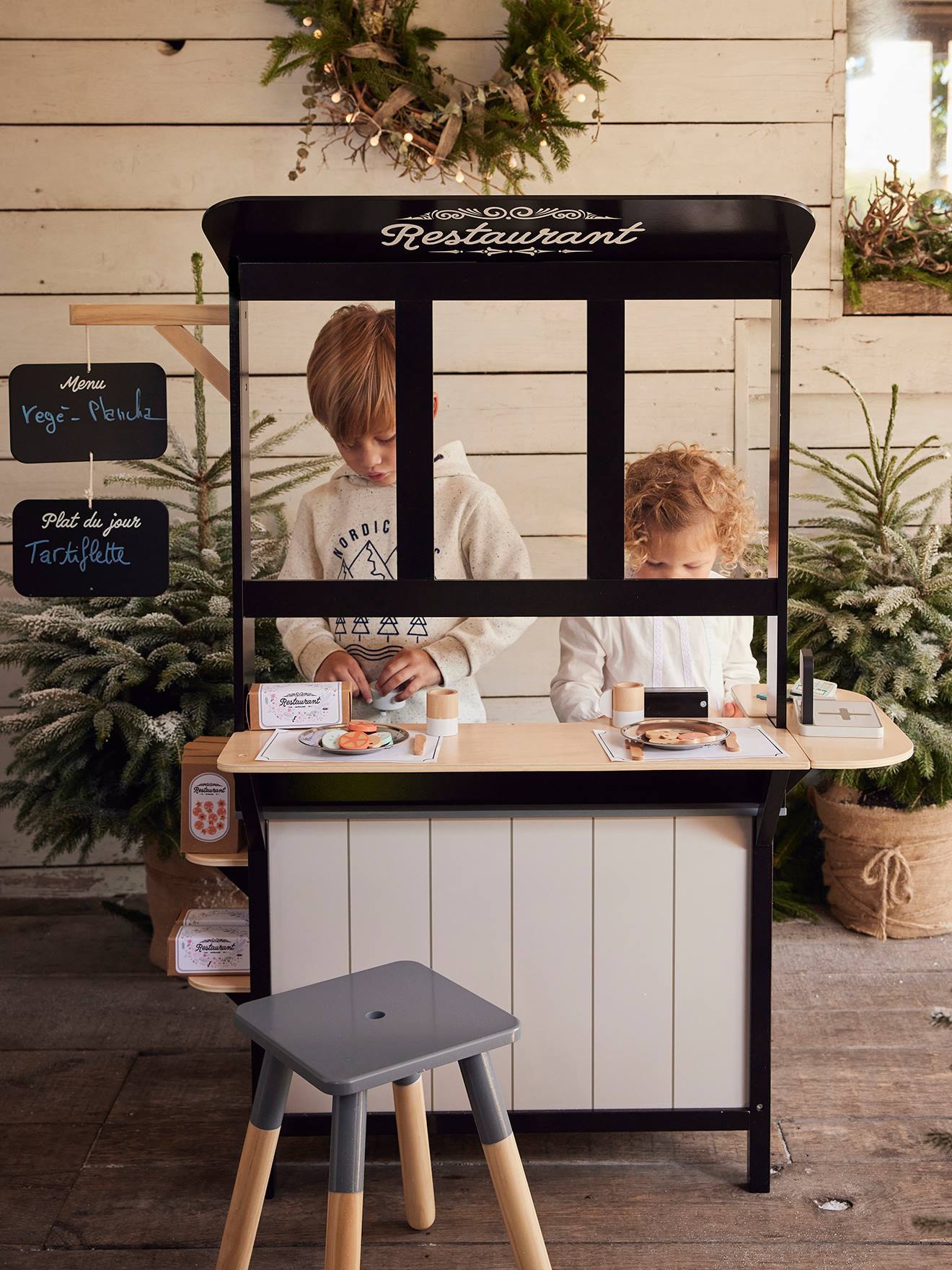 FSC® houten restaurant meerkleurig