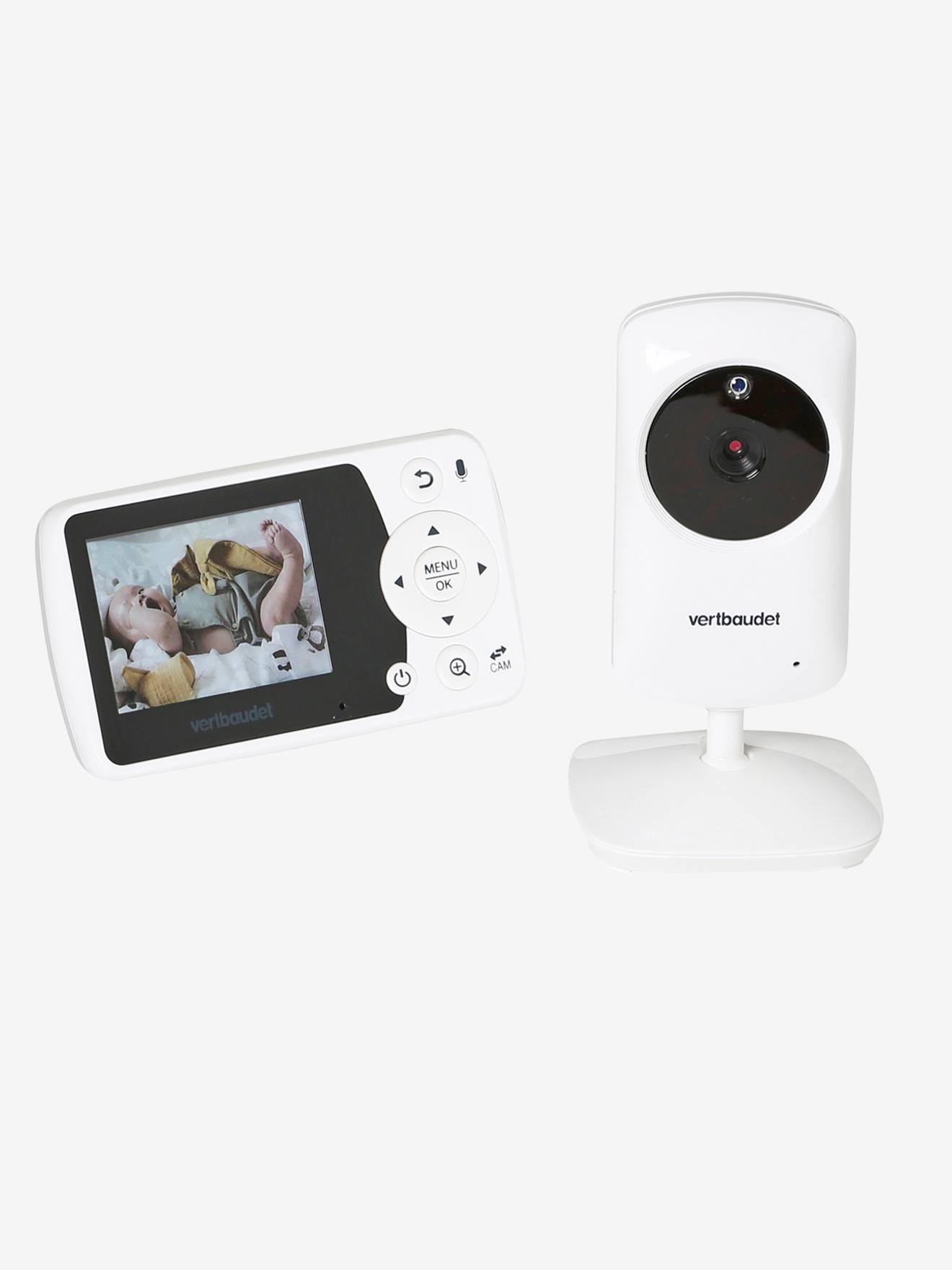 VisiCare video babyfoon - 2.4" scherm - VERTBAUDET wit