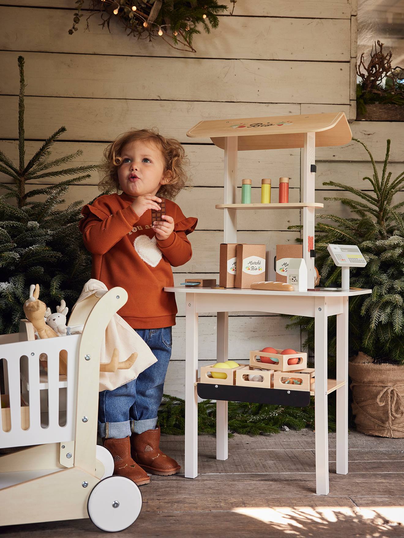 Mijn kleine biologische markt in FSC®-hout meerkleurig