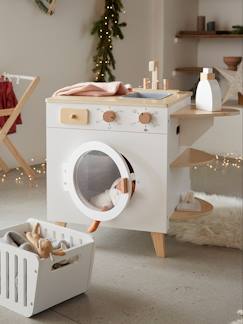 Speelgoed-Houten wasmachine en strijkijzer