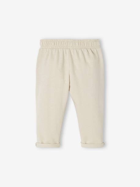 Babybroek uit molton voor jongens baksteen+donker lindegroen+gechineerd lichtgrijs+karamel+leiblauw+Marine grijs+zandbeige - vertbaudet enfant 