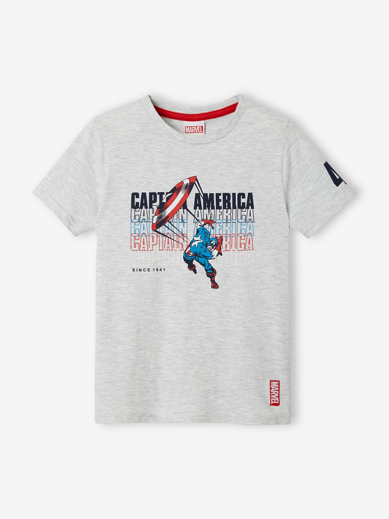 Jongens-T-shirt van Marvel® Avengers grijs gechineerd