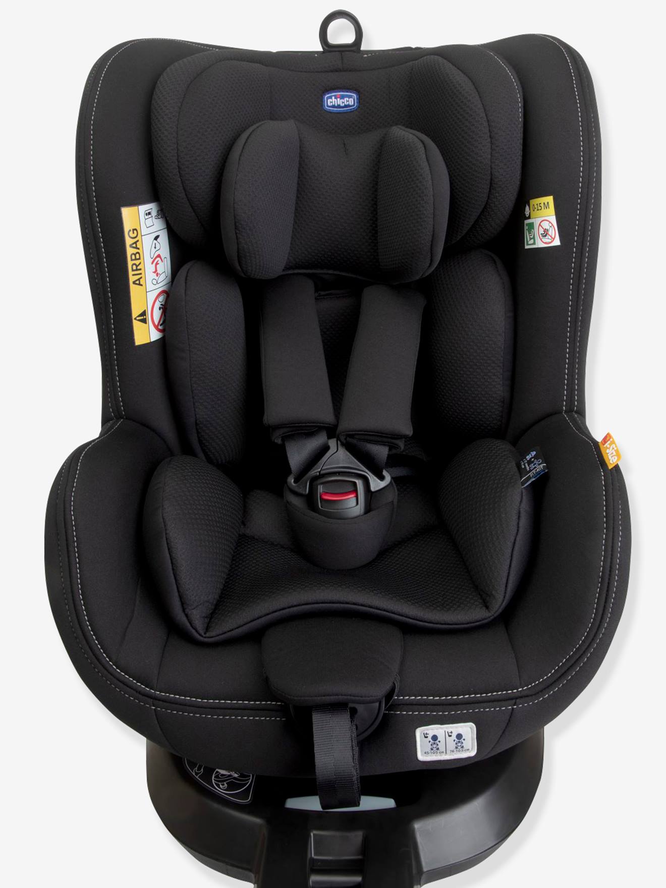 Roterend autostoeltje CHICCO Seat2Fit i-Size 45 à 105 cm, gelijk aan groep 0+/1 zwart (black)