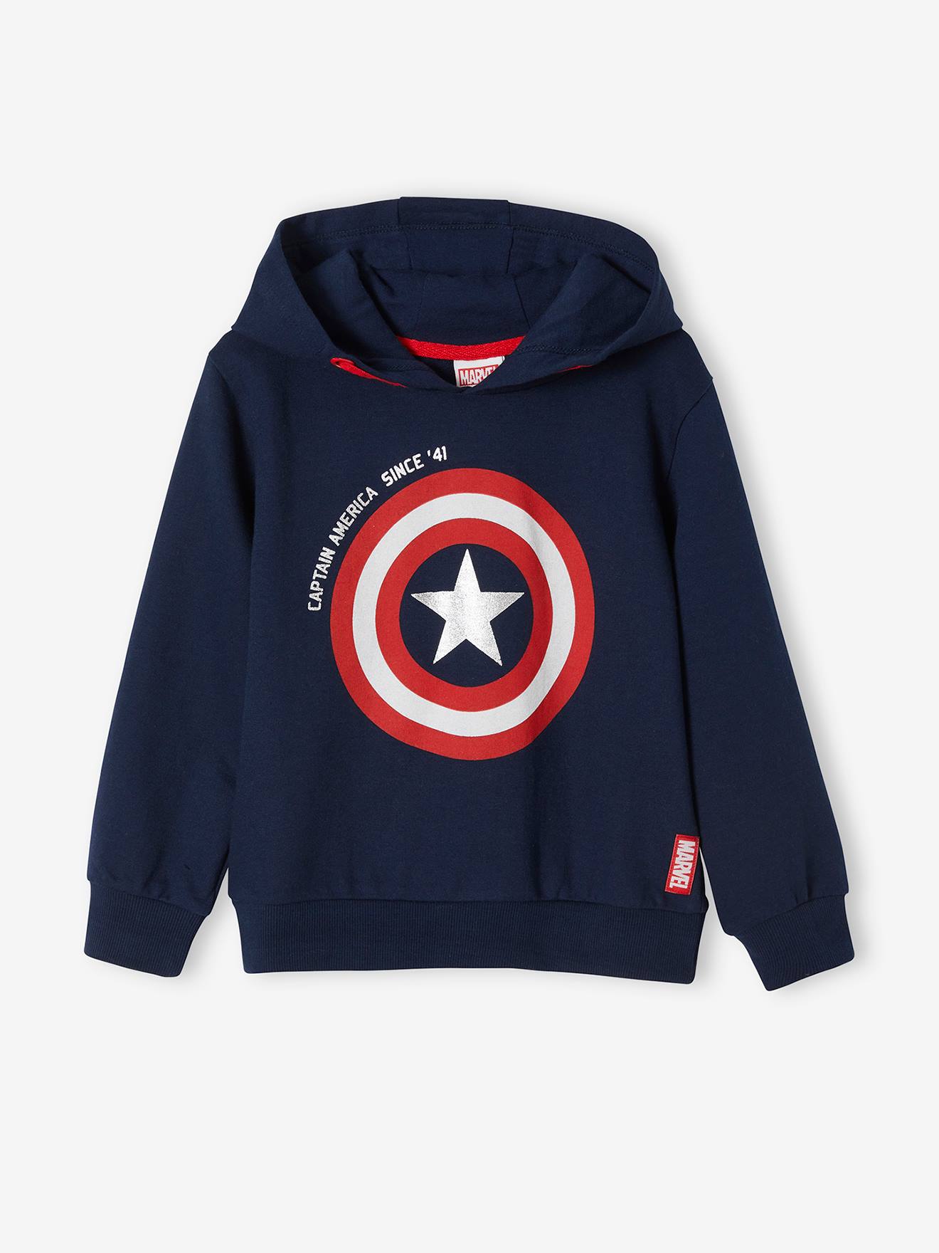 Marvel® Captain America® fleece jongenssweater marineblauw
