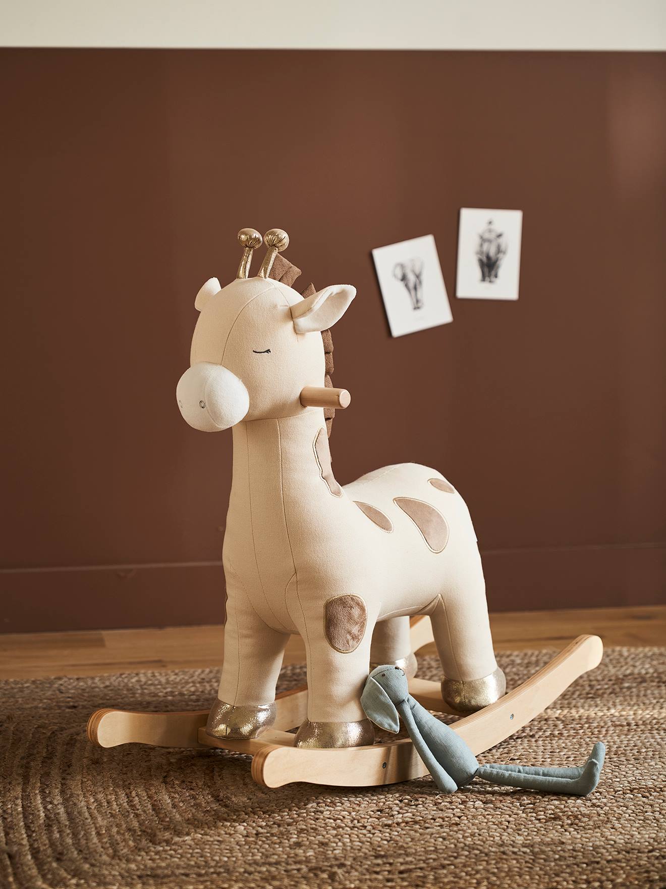 Schommelgiraf meerkleurig afbeelding