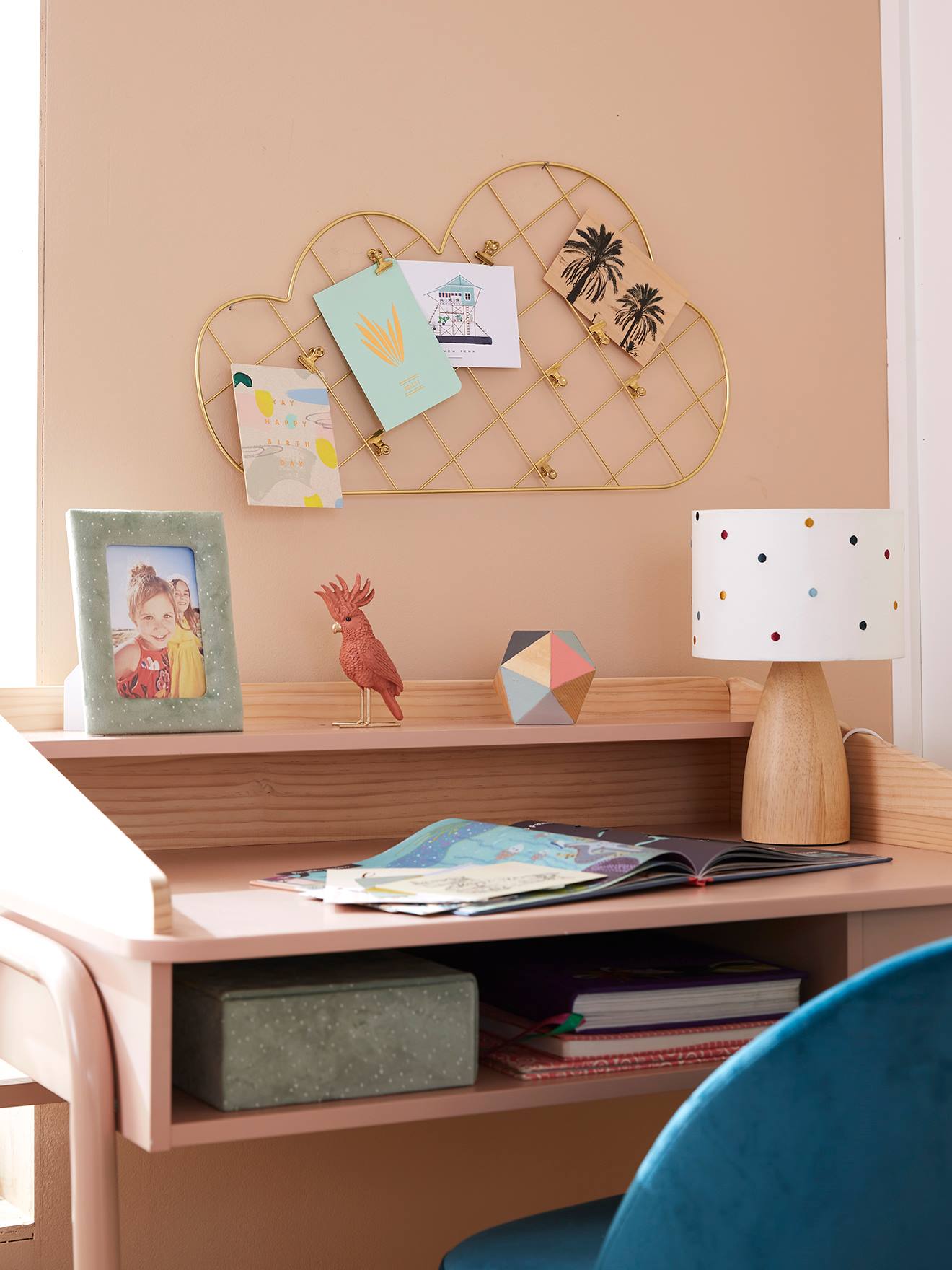 Messing prikbord Wolk messing afbeelding