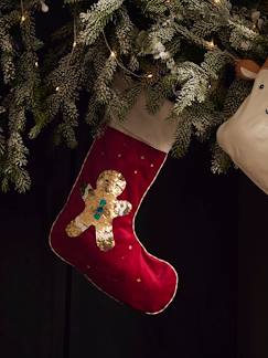 -Personaliseerbare kerstsok met omkeerbare lovertjes Mr Biscuit
