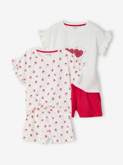 Meisje-Pyjama, surpyjama-Set van 2 pyjama shorts voor meisjes Oeko-Tex®