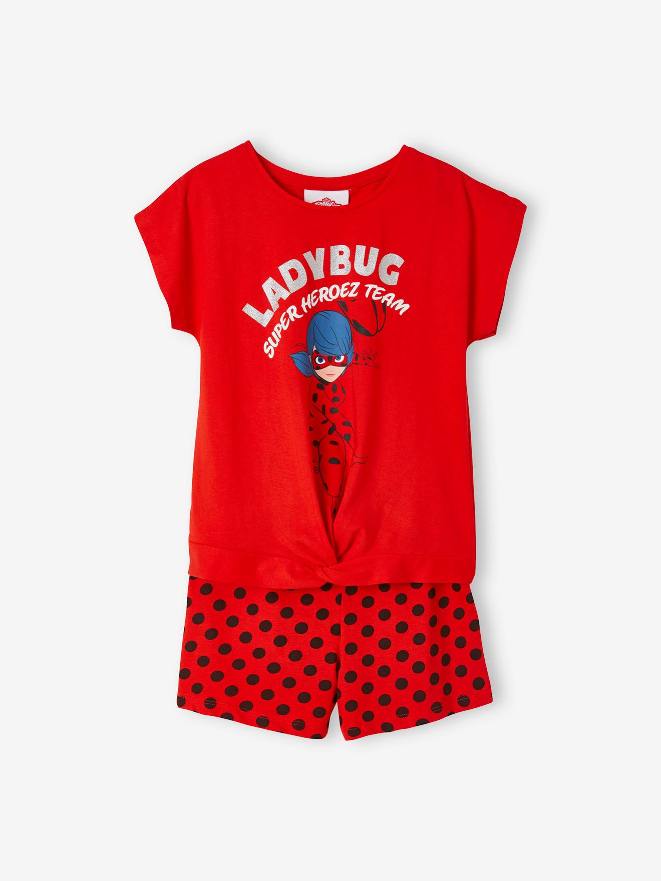 Miraculous® Pyjamashort voor meisjes rood