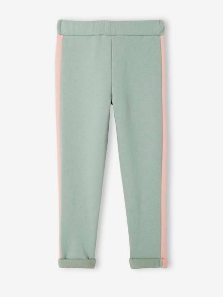 Amazon Jungle absorptie Kluisje Fleece sportbroek met strepen aan de zijkant voor meisjes - groen, Meisje Amazon Jungle absorptie Kluisje Fleece sportbroek met strepen aan de zijkant voor meisjes - groen, Meisje