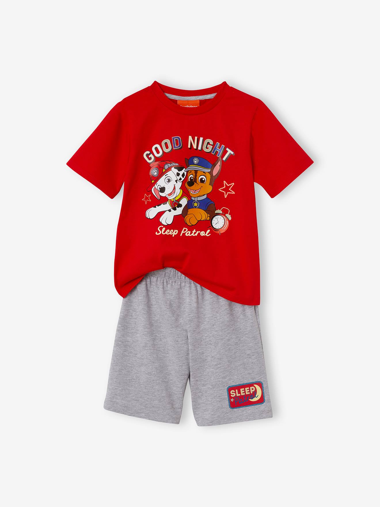 Pyjashort voor jongens Paw Patrol® rood/grijs