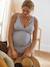 Zwangerschapstankini met strepen Blauw gestreept+terracottategel - vertbaudet enfant 