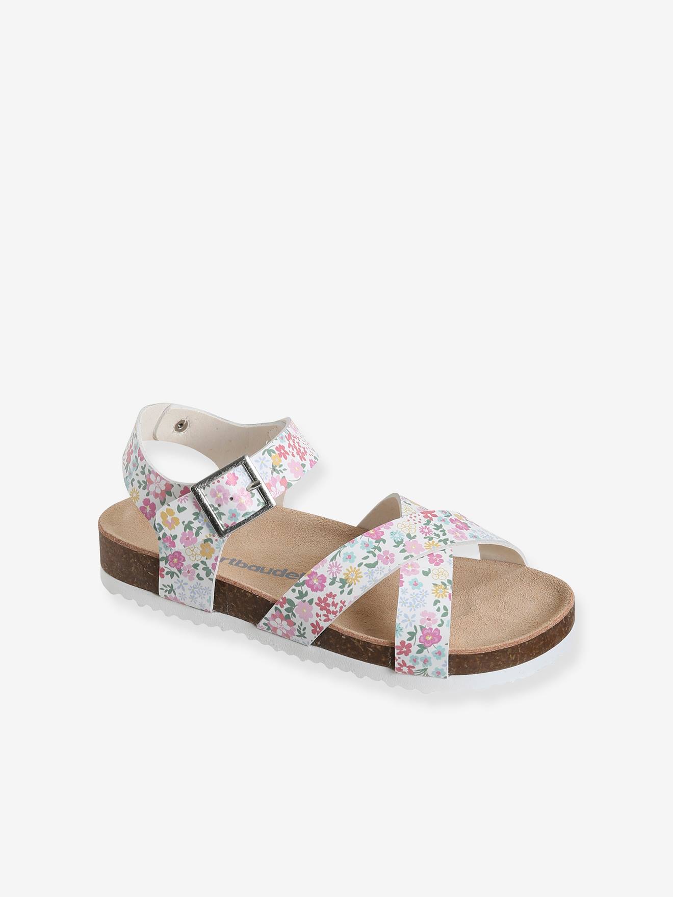 Bedrukte sandalen voor meisjes kleurrijke bloemen