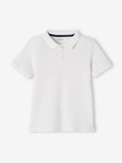 Jongens-Poloshirt met korte mouwen voor jongens met borduurwerk op de borst