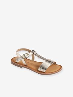 Schoenen-Leren sandalen voor meisjes, collectie kleuterschool