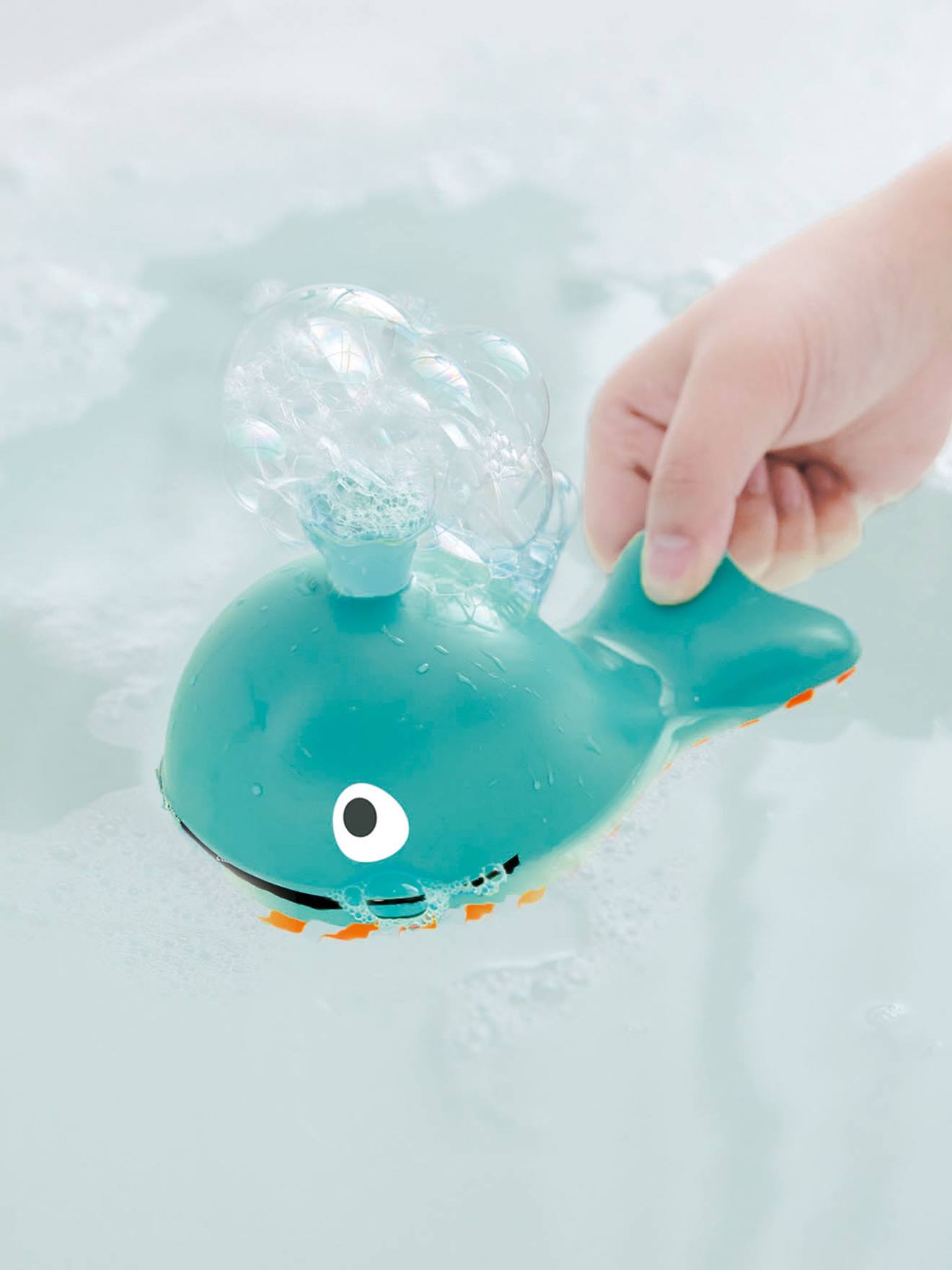Walvis met bubbels - HAPE blauw