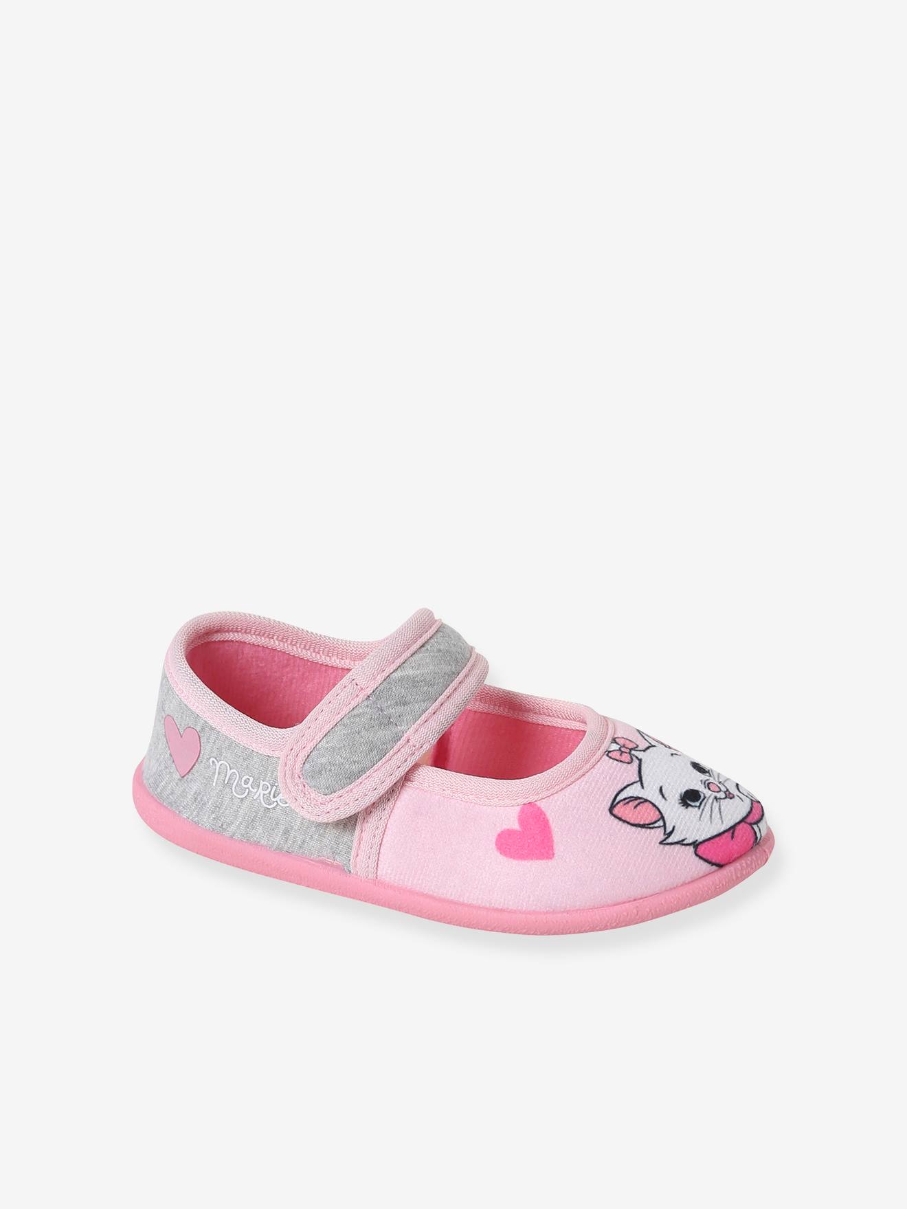 Meisjespantoffels Disney® Marie de Aristokatten roze/grijs