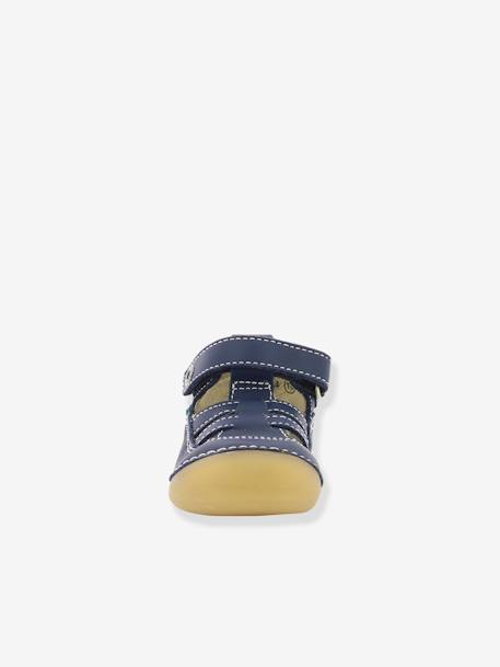 Leren baby sandalen Sushy Originel Softers KICKERS® blauw+karamel+marine+rozen+WIT - vertbaudet enfant 