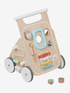 Speelgoed-Eerste levensjaren-Schommelspeelgoed, loopwagens, loopstoelen en loopauto's-Loopwagen met muziekfunctie van FSC®-hout
