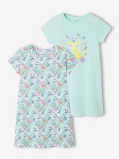 Meisje-Pyjama, surpyjama-Set van 2 Oeko Tex® meisjes nachthemden