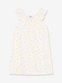 Meisje-Pyjama, surpyjama-Nachthemd met korte mouwen zonneschijn PETIT BATEAU