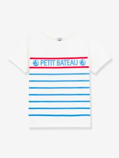 -Katoenen jongensshirt met korte mouwen PETIT BATEAU