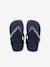 Teenslippers voor baby Brasil Logo II HAVAIANAS blauw+marine - vertbaudet enfant 