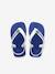 Teenslippers voor baby Brasil Logo II HAVAIANAS blauw+marine - vertbaudet enfant 