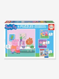 Speelgoed-4 progressieve puzzels Peppa Pig - EDUCA