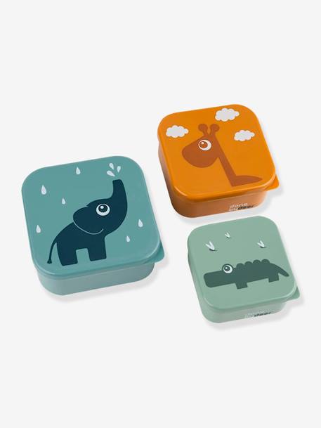 Set van 3 DONE BY DEER dozen Deer Friends blauw+groen+nude - vertbaudet enfant 